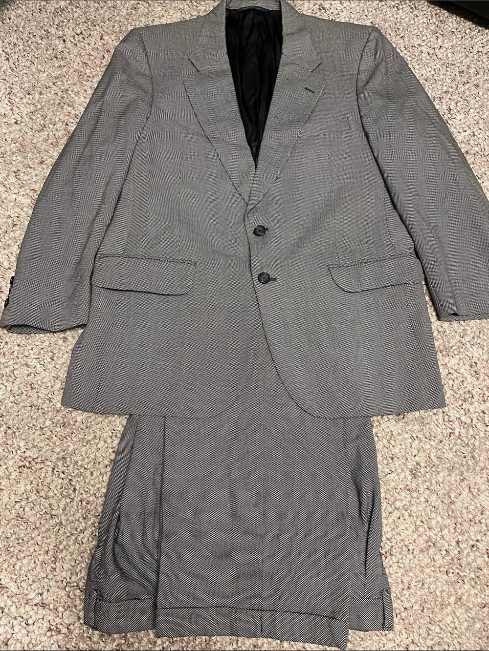 Burberry Classic 100% wool Men's black/white check Two-Piece Suit - so nice!!